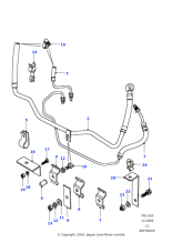 NRC7987 - Land Rover Pipe assembly-steering box to reservoir