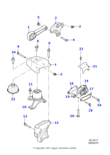J9C1379 - Jaguar Engine mounting bracket