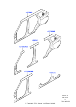 LR044373 - Land Rover Panel - Body Side - Rear