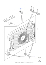 LR025985 - Land Rover Condenser/fan & frame assembly