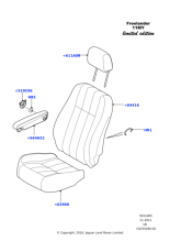 LR031478 - Land Rover Cover - Front Seat Cushion