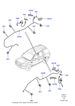 LR008149 - Land Rover Hose - Brake