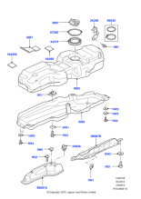 WFN500021 - Land Rover Strap - Fuel Tank
