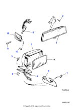 BDC8155 - Jaguar Mirror reinforcement