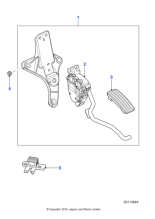 C2D47690 - Jaguar Accelerator pedal