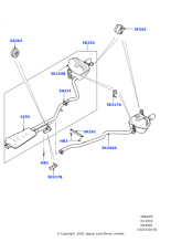 LR061674 - Land Rover Pipe - Exhaust