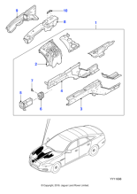 C2D1320 - Jaguar Reinforcement panel