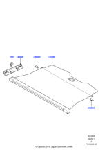 LR012845 - Land Rover BEZEL - LOADING COMPARTMENT COVER