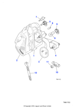 LJA4662AD - Jaguar Headlamp mounting bracket