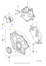 AJ812524 - Jaguar Timing cover