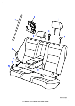 C2C32244SEL - Jaguar Headrest stem guide