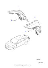 C2D51417 - Jaguar Lamp cluster