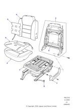 HHC100531 - Land Rover Lumbar support mechanism-manual front seat squab
