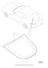 T2R8141 - Jaguar Tailgate glass