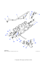 611786 - Land Rover Gasket-coolant outlet elbow