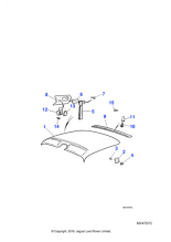 CZH619J - Jaguar Plastic nut