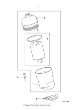 AJ811453 - Jaguar Oil filter housing gasket