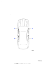 C2S41165 - Jaguar Driver's door harness