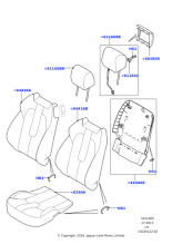 LR026629 - Land Rover Cover - Seat Back