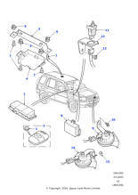 YWX101190 - Land Rover Transmitter plip burglar alarm