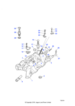 603440 - Land Rover Pipe-outlet to inlet manifold coolant