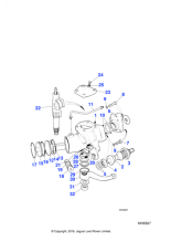 11018 - Jaguar Locking nut