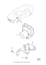 T2H42935 - Jaguar Anti lock brake modulator