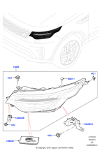 LR138253 - Land Rover Headlamp