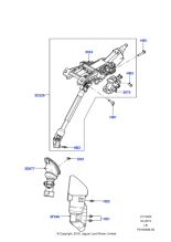 LR037025 - Land Rover Lock - Steering Column