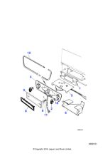 BD17354 - Jaguar Radio blanking plate