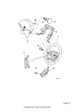 XR841578AEK - Jaguar Airbag module