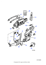 XR832242 - Jaguar Door latch