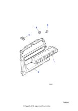 LJB6318AA - Jaguar Console switch cover moulding