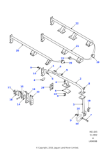 ALR6809 - Land Rover Plate & weld nut assembly-seat belt rear mounting