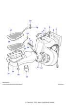 AWR2215 - Land Rover Grille-cold air intake adaptor induction system