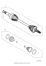 C2D27606 - Jaguar Halfshaft