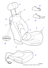 GJE4402AA - Jaguar Cushion pad