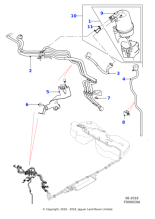 T4N4102 - Jaguar Fuel filter drain pipe