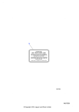 BEC22167GDG - Jaguar Airbag warning label