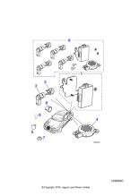 XR86405 - Jaguar Sensor mounting bracket