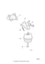 XR857743 - Jaguar Engine mounting