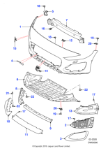 T2R42272 - Jaguar Bumper beam cover