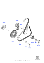 LR006672 - Land Rover Pulley - Crankshaft