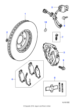 C2C11645 - Jaguar Brake caliper