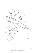 NCB6796BA - Jaguar Exhaust mounting bracket