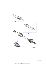 C2C39566 - Jaguar Universal joint kit