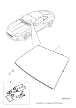 C2P14153 - Jaguar Windscreen glass