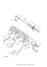 ANR4958 - Land Rover Pedal & bracket assembly brake/accelerator