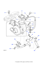 LR008839 - Land Rover Turbocharger assembly