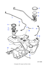 C2Z11082 - Jaguar Fuel tank
